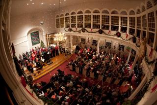 Holiday concert at First Parish in Bedford, MA.