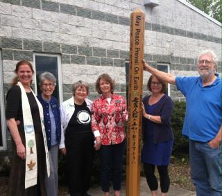 UU Fellowship of Harford Count Blesses Peace Pole