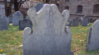 Grave yard a King's Chapel, Boston
