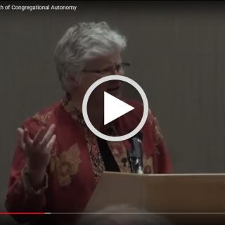 Screen shot of Sue Phillips giving a presentation at General Assembly