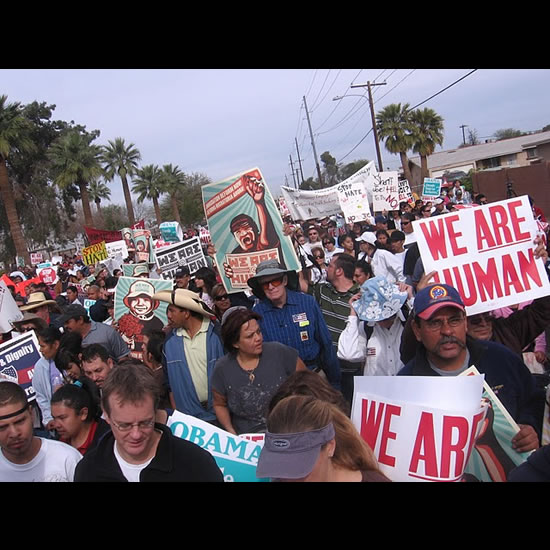 UU Church of Tucson participates in Arpaio Rally. Photos by Terry Torey.