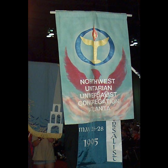 Northwest Unitarian Universalist Congregation Atlanta. Jordan Young and Gila Jones.