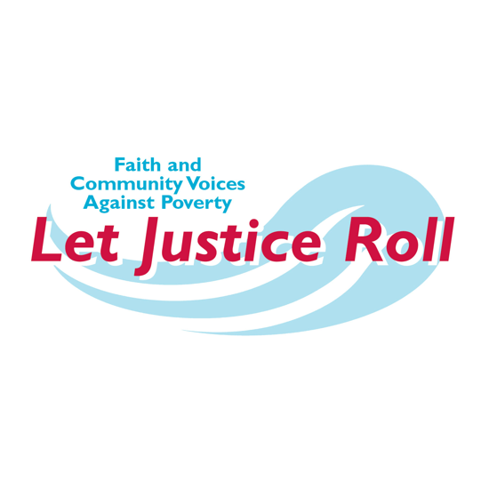 Let Justice Roll: Faith and Community Voices Against Poverty (logo) 