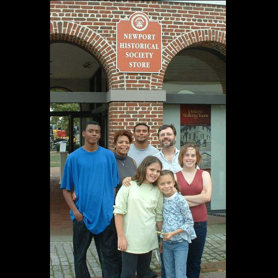 Members of the Pettee and Simmons families, Newport RI, August 2007. Photo by Keith Stokes.