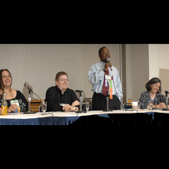 Sofia Betancourt, Jason Shelton, John Crestwell, Leslie Takahashi Morris. Photo by Nancy Pierce.