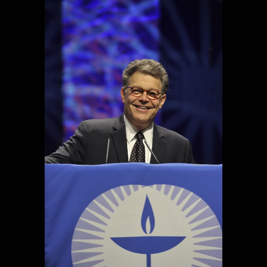 Al Franken speaks at General Assembly 2010. Photo by Nancy Pierce.