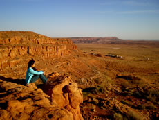 Amizade volunteer visits Navajo Nation. 