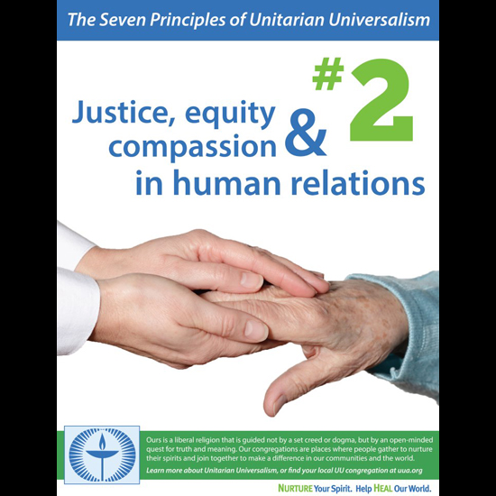 The Seven Principles of Unitarian Universalism, #2: Justice, equity & compassion in human relations. Photo: iStockPhoto Standard License. Creator: Jessica Ferguson. Use: Non-profit, Sharing. Not for resale. www.facebook.com/uumedia