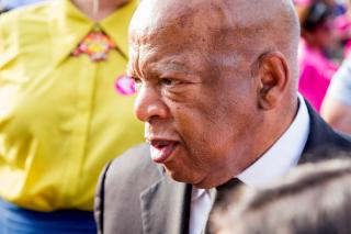 A close-up of U.S. Congressman and Civil Rights leader John Lewis at the U.S. Capitol on June 28, 2017. 