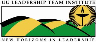 UU Leadership Team Institute Logo with rolling hills: "New Horizons in Leadership"