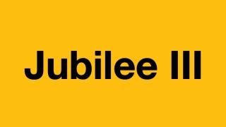 "Jubilee 3" is written on a yellow background