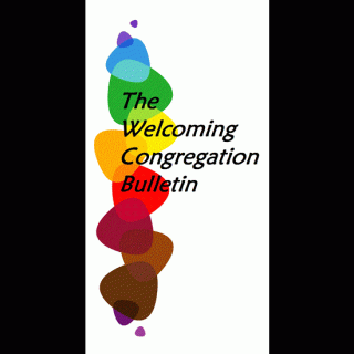 The Welcoming Congregation Bulletin logo.