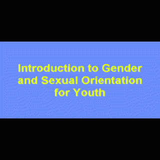 Title card image from video Youth Identity Introduction Workshop: Introuction to Gender and Sexual Orientation for Youth