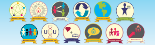 12 Badges symbolizing different leadership qualities