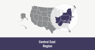 Central East Region of the Unitarian Universalist Association (map)