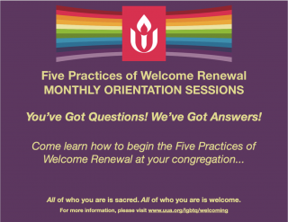 Five Practices of Welcome Renewal Monthly Orientations