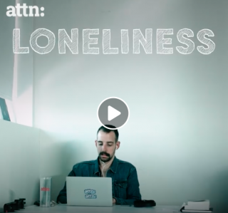 Cover art that represents a Facebook video by Well-Rounded Life called "Men vs Loneliness."