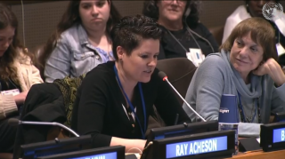 Ray Acheson speaks at the UN as part of the 2019 UU-UNO Seminar Theme Panel