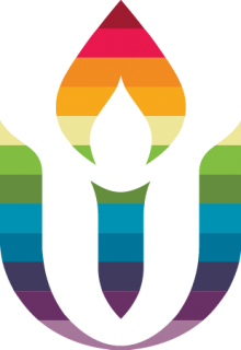 UUA logo in rainbow colors, PNG format