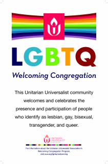 UUA Welcoming Congregation Poster