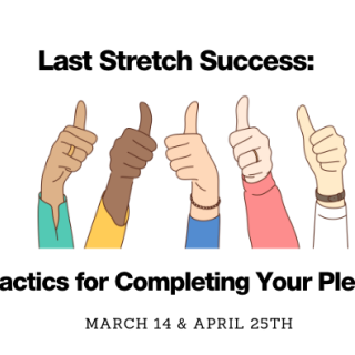 Diverse thumbs up illustration with words reading "Last Stretch Success: Tips & Tactics for Completing Your Pledge Drive"