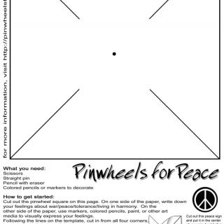 HANDOUT 1 Pinwheel Template and Instructions