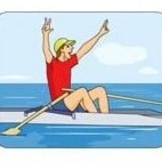 Rowing Contest Clipart