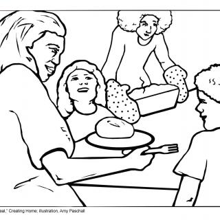 Tapestry of Faith, Creating Home, Session 11 JPEG illustration for The Best Meal