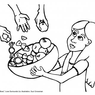 "Supriya's Bowl" Illustration by Suzi Grossman