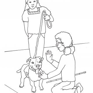 Tapestry of Faith, Wonderful Welcome, Session 9 JPEG illustration for Leila Raises a Puppy
