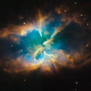 An image of a Planetary Nebula captured by the Hubble Space Telescope.
