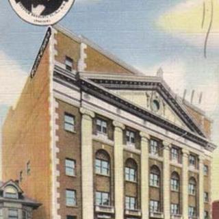 Vintage postcard of Preston Bradley and The Peoples Church of Chicago.