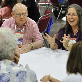 A group of seven meets for deep conversation at General Assembly 2014