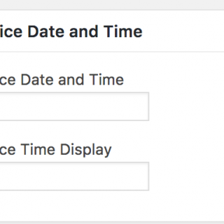 Service Date and Time options for the UUA WordPress Theme for Congregations Services plugin