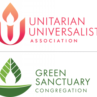 UUA and Green Sanctuary logo lockup