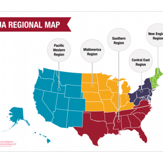 UUA Regional Map