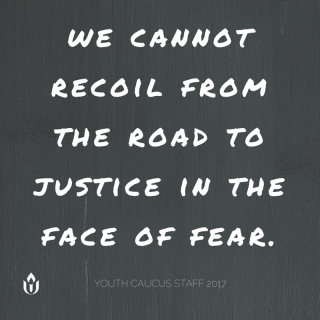 we cannot recoil from the road to justice in the face of fear.